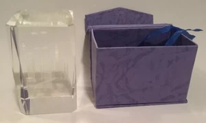 "Pisapapeles de vidrio grabado láser de 3"" de la ciudad de Nueva York WTC Torres Gemelas I Love NY Regalo" - Imagen 1 de 9