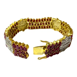 Fine Ruby Bracelet in Sterling silver - Picture 1 of 3