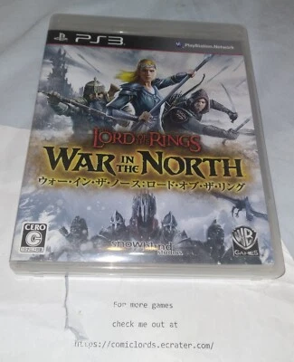Lord of the Rings War in the North (Sony PlayStation 3) PS3 Japan Import - Image 1 of 4