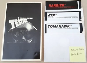 ATF & HARRIER Games & Test Pilot Manual ©1989 for Commodore 64 64C 128 128D - Picture 1 of 2