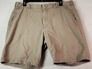 Black Brown 1826 Shorts Mens Size 36 Tan Cotton Flat Front Medium Wash Pockets - Picture 1 of 9