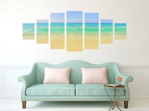 3D Blue Waves View 85 Unframed Print Wall Paper Decal Wall Deco Indoor AJ Jenny - Picture 1 of 6