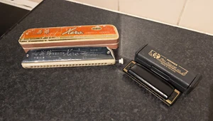 Hohner Pro MS Harp Harmonica + Other - Picture 1 of 11