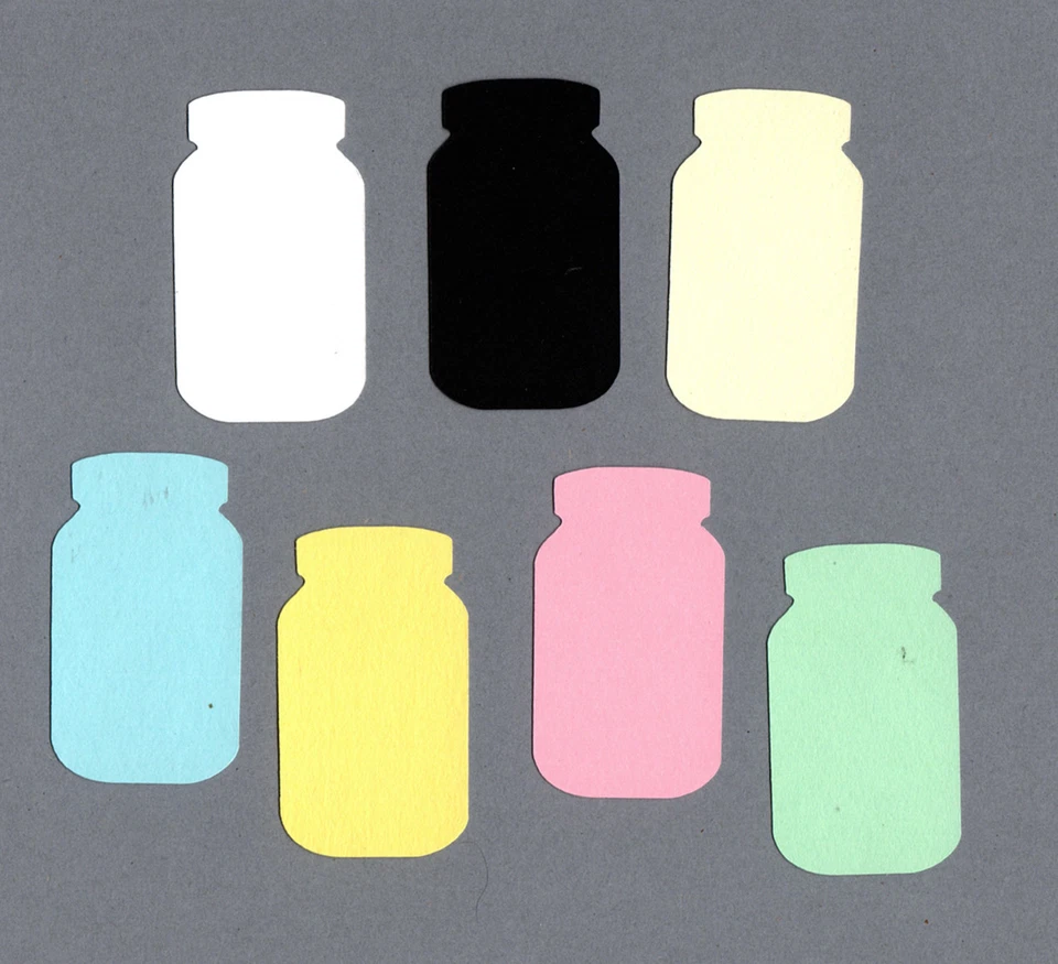 Mason Jar Die Cuts - Canning Jar Die Cuts, Jar Die Cuts - вы выбираете размер и цвет - Изображение 1 из 1