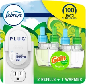Febreze Plug in Air Fresheners for Home, Air Freshener Plug In, Gain Scent, Odor - Picture 1 of 12