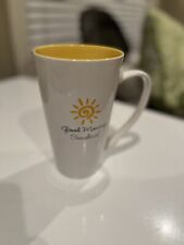 Good Morning Sunshine Giant Jumbo Coffee Mug Yellow 32oz 10 Strawberry Street 7"