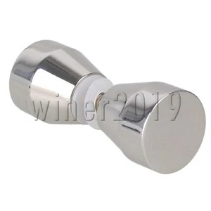 Taper Head Shower Room Glass Door Stainless Steel Solid Door Knobs Pull Handle - Picture 1 of 6