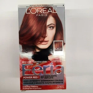 L'Oreal Paris Feria High-Intensity Shimmering Color Power Red R68 Rich Auburn - Picture 1 of 5