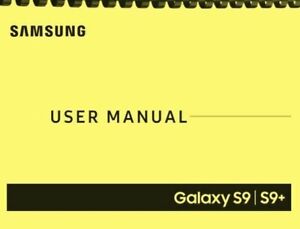 Samsung Galaxy S9 S9+ Verizon SM-G960U OWNER'S USER MANUAL