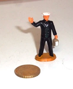 STARLUX PETITE TAILLE - HO - 40 mm - GARE / TRAIN - CHEF DE GARE AVEC LANTERNE - Picture 1 of 2