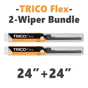 Juego de 2 limpiaparabrisas conductor + pasajero: cuchillas de haz Trico Flex 24"" + 24"" 2007-2018 18-240 x2 - Imagen 1 de 18