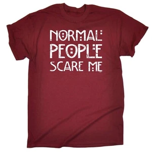 Funny Novelty T-Shirt Mens tee TShirt - Normal People Scare Me - Picture 1 of 18