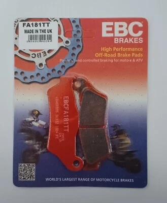 EBC Carbon TT FRONT Disc Brake Pads (1 Set) Fits KTM EXC 380 (1998 to 2003) - Image 1 of 4