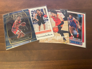 4 2021-22 CADE CUNNINGHAM RC Rookie SELECT CHRONICLES LUMINANCE HOOPS