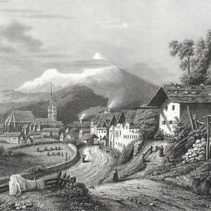 Bavière - Berchtesgaden - - Gravure de presse 1863 - Picture 1 of 2