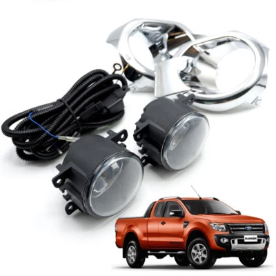 For Ford Ranger T6 2012 13 14 Pickup Trim Kit Fog Lamp Spot Light Chrome - image 1 of 4