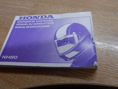 HONDA OWNERS MANUAL NH80 1988 - Image 1 of 3