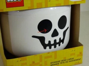 Produkty do przechowywania LEGO: 40320808 duża głowa biała - szkielet nowy *uszkodzony przedmiot* - Zdjęcie 1 z 7