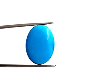 23.60 CT  Oval Shape Natural Turquoise Loose Gems Certified December Birthstone - Picture 1 of 8