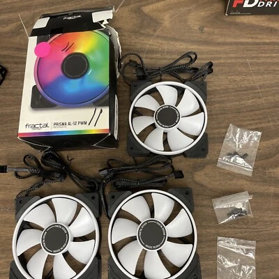 Fractal Design FD-FAN-PRI-AL12-PWM-3P Prisma AL-12 PWM RGB 1700RPM 120mm(3pack) - Image 1 of 4