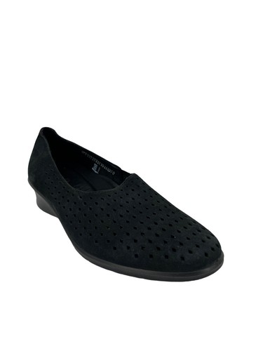 Mocassini ECCO Felicia slip on in pelle traforata scarpe nere 37 6 6 5 M $120