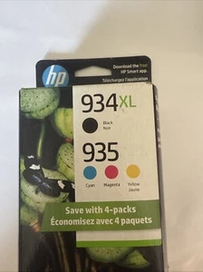 HP Original OEM Tintenpatronen 934XL Schwarz 935 Farbe 4er-Pack Ablaufdatum Jan 2025 - Bild 1 von 2