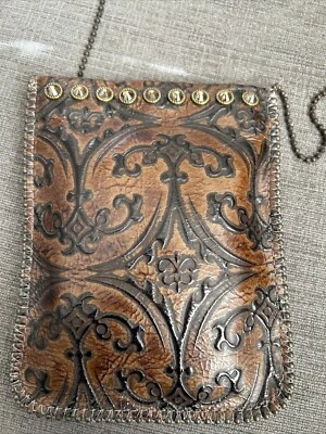 Leatherock 斜挎包单肩包真皮装饰钱包 — 第 1/4 张图片