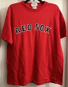 Red adidas MLB Baseball Boston Red Sox T-Shirt Men’s Size Large Vintage Y2K - Picture 1 of 3