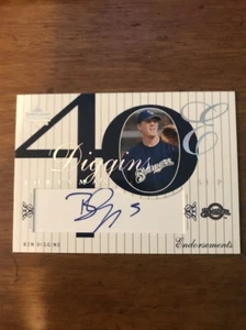 2003 (BREWERS) Upper Deck 40-Man Endorsements Signatures #BD Ben Diggins AUTO - Picture 1 of 2