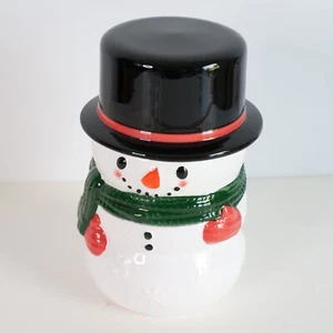 Yankee Candle Snowman Large Holder Cookie Jar 1019 J/H 1657026 NIB Retired