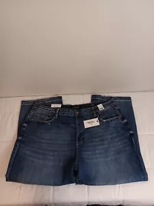 Judy Blue Look At Me Now High Rise Vintage Wash Crop Wide Leg Jeans Sz 24 - Picture 1 of 8