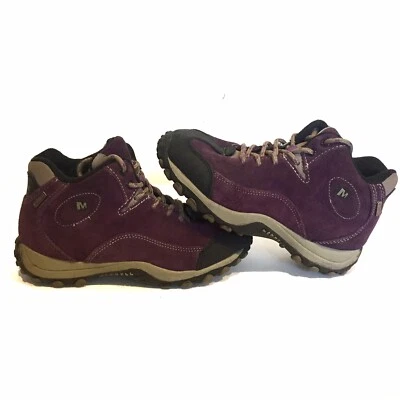 Merrell Boys Chameleon Spin Waterproof Kids Wineberry Performance Shoes Size 2 - Image 1 of 4