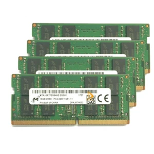 Micron 4x 16GB 2RX8 PC4-24088T PC4-19200S CL17 SO-DIMM Laptop Memory RAM - Picture 1 of 4