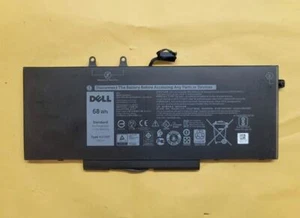 Dell Latitude 14" 5400 Genuine Laptop Battery 7.6V 68Wh 8500mAh 4GVMP 9JRYT - Picture 1 of 2