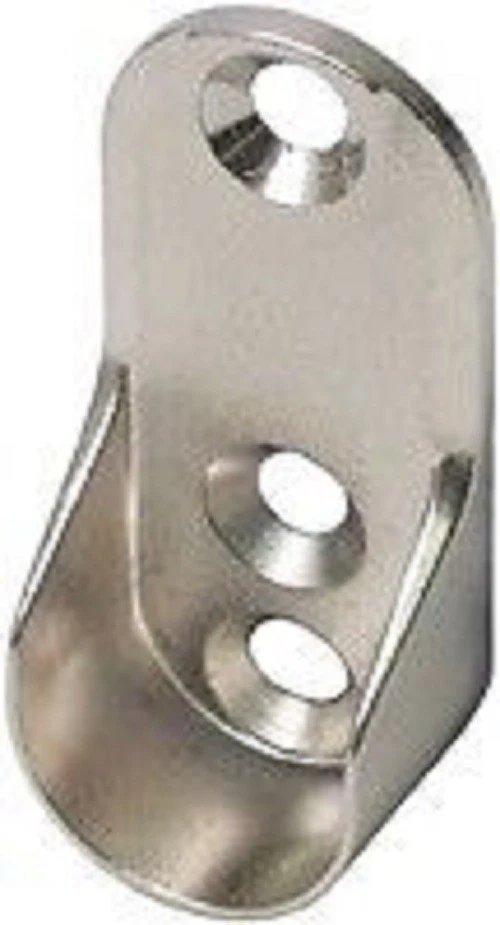 HÄFELE HAFELE PAIR WARDROBE RAIL END SUPPORT BRACKETS ( OVAL )