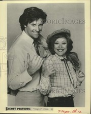 1979 Press Photo Actress Robert Hays, Donna Pescow of "Angie" - sax02895