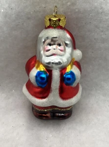 Vintage Santa Clause Glass Ornament - Picture 1 of 7