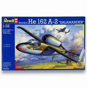 2004 Revell Heinkel He 162A-2 "Salamander" Maßstab 1:32 Bausatz #04723 ☆Factory Sealed - Bild 1 von 13