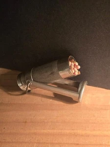 ANTIQUE MARBLES MATCH SAFE GLADSTONE MICH PATENT 1900 W/ ORIGINAL MATCHES - Picture 1 of 11