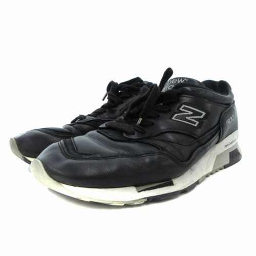 NEW BALANCE M1500BK SCARPE SNEAKERS PELLE TAGLIO BASSO 8 1 2 27 0cm NERO FT Usate 9b