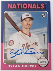 2025 Topps Heritag #H25A-DC Dylan Crews RC Auto /200 Washington Nationals 🔥🔥🔥 - Picture 1 of 2
