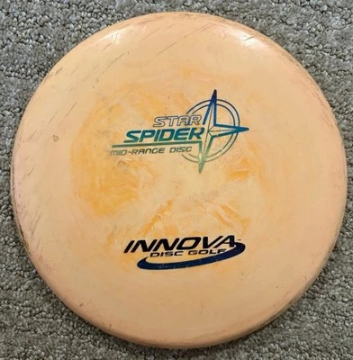 Used Rare Innova Star Spider 171g PFN/PAT# OOP  Orange Disc Golf Midrange - Image 1 of 2