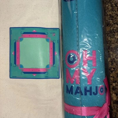 Oh My Mahjong! Shangri-la Mahjong Playing Mat, Retired Pattern **NIB** - Image 1 of 4