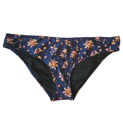 NEW! Madewell Second Wave Classic Bikini Bottom Floral Reef Navy XXLarge - Image 1 of 4
