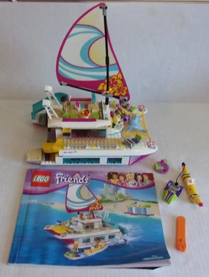 Used 100% Complete LEGO FRIENDS: Sunshine Catamaran (41317) Retired - Image 1 of 2