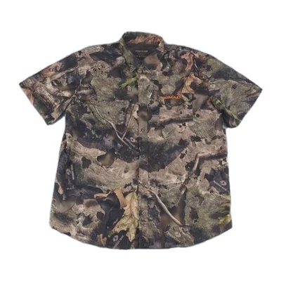 Nomad Mossy Oak Droptine Short Sleeve Stretch-Lite Mens XL Camo Shirt  Outdoors  - Image 1 of 4