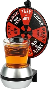 Thumbs Up! Wheel Of Fortune Wheels Shots Glass, Glass Multicoloured, 16 cm X 9 c - Picture 1 of 5