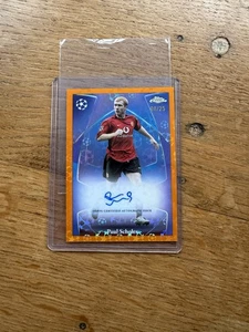 2024-25 Topps Cromo Logofractor Exclusivo ESCUELAS/25 Naranja AUTO Hombre Unido - Imagen 1 de 2