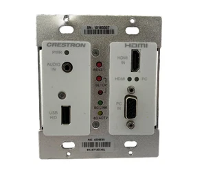 Crestron DM-TX-200-C-2G-W-T Wall Plate DigitalMedia 8G+ Transmitter 200 White - Picture 1 of 3