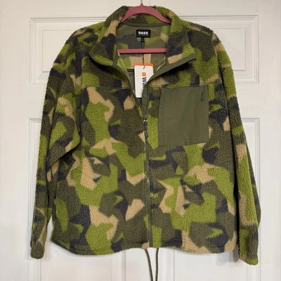 Bass Outdoor Arctic Camo Sherpa Fleece Jacket Men’s Large NWT Insulated - Image 1 of 4